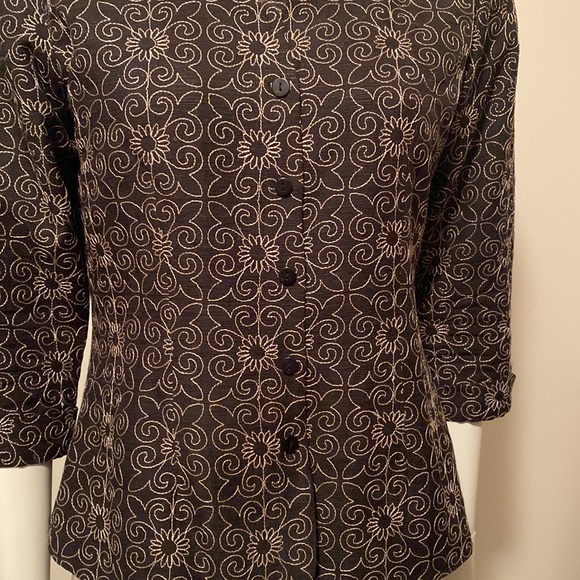 Silkland Blazer Size S 100% Silk Dry Clean Exc Shape - Picture 7 of 9